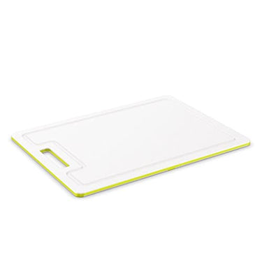 Rotho Caruba kleines Schneidebrett rutschfest mit Saftrille, Kunststoff (PP) BPA-frei, transparent/grün, 25,0 x 15,0 x 0,9 cm im Sale